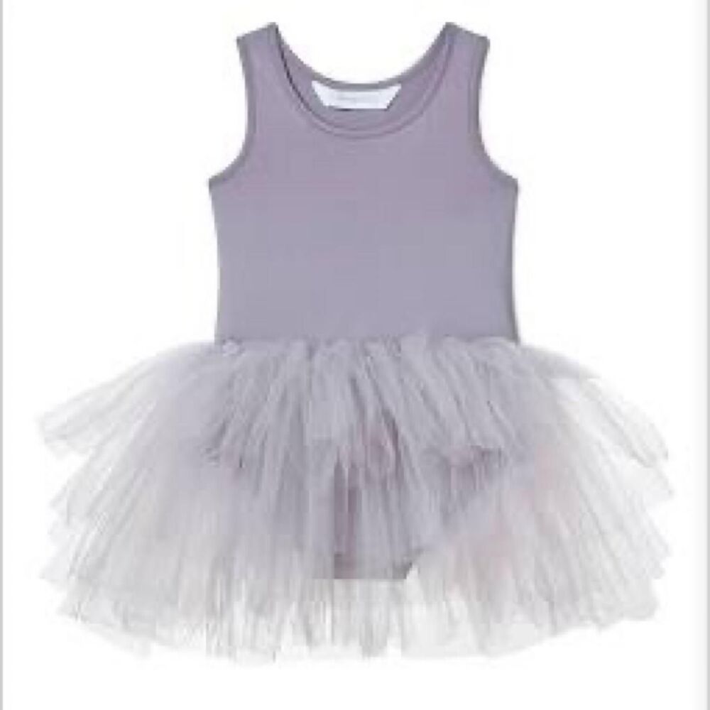 Unbranded Women's Grey and Purple Dress